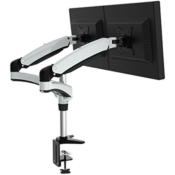 Amer Dual Articulating Arms Mount for Monitor - Black, Chrome, White