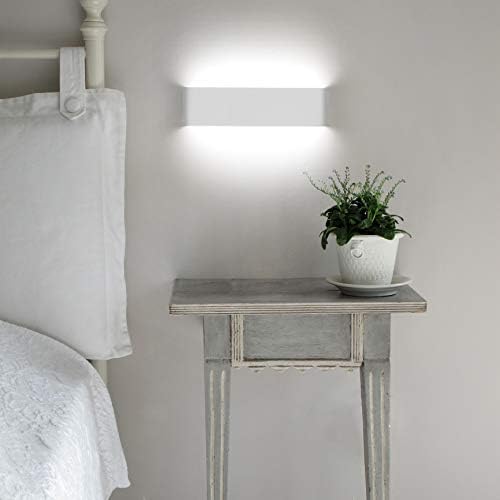 ChangM 12W Wall Light LED Indoor 2 Pack Wall Lamp More Bright Modern Wall Lighting Perfect for Bedroom, Living Room, Stairs and Bathroom Light, Cool White