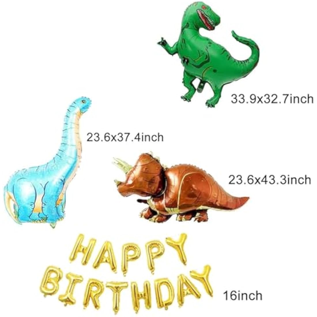 Dinosaur Birthday Decorations - 214 Pcs Banner, Garland & Arch Kit, Dino Party Supplies, Balloons
