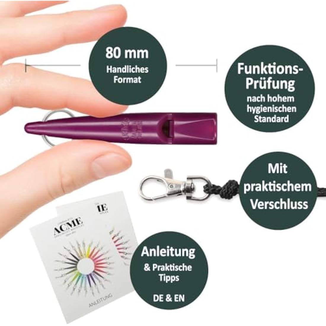 ACME 211.5 dog whistle with whistle band