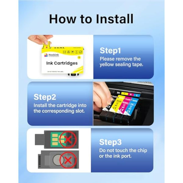 Hookink LC426XL LC 426 XL Ink Cartridge Multipack Compatible for Brother LC-426 LC-426VAL Ink for MFC-J4335DW MFC-J4340DW MFC-J4535DW MFC-J4540DW Printers (1 Black 1 Cyan 1 Magenta 1 Yellow)