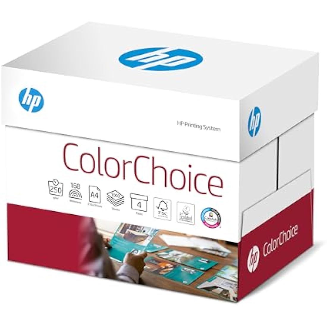 HP Color Choice FSC A4 250 gsm 250sh/RM 4rm/BX, White