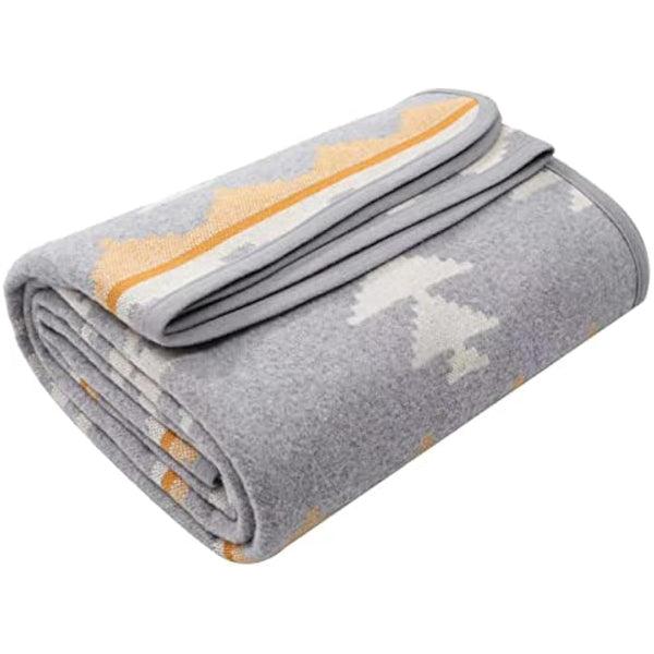 ACUSHLA Merino Wool Camp Blanket - Warm, Thick, Washable, Large Throw - Great for Outdoor Camping All Seasons Suitable Morocco White 79" x63" 3.8lbs