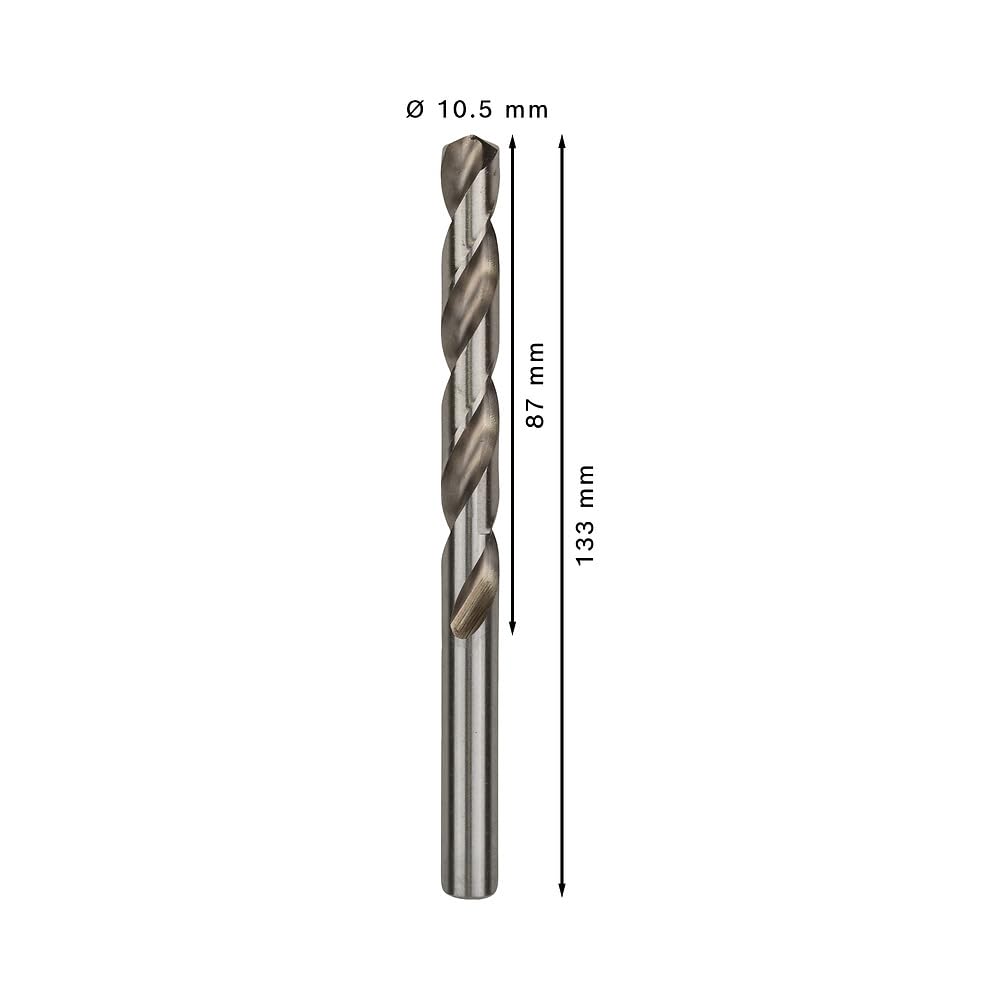 Bosch 5x PRO Metal HSS-G Twist Drill Bit Standard Length (for Non-ferrous metals, Steel, Ø 11,50 mm, Professional Accessory Rotary Drill/Drivers)