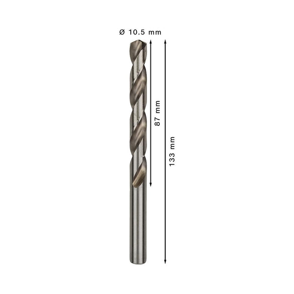 Bosch 5x PRO Metal HSS-G Twist Drill Bit Standard Length (for Non-ferrous metals, Steel, Ø 11,50 mm, Professional Accessory Rotary Drill/Drivers)