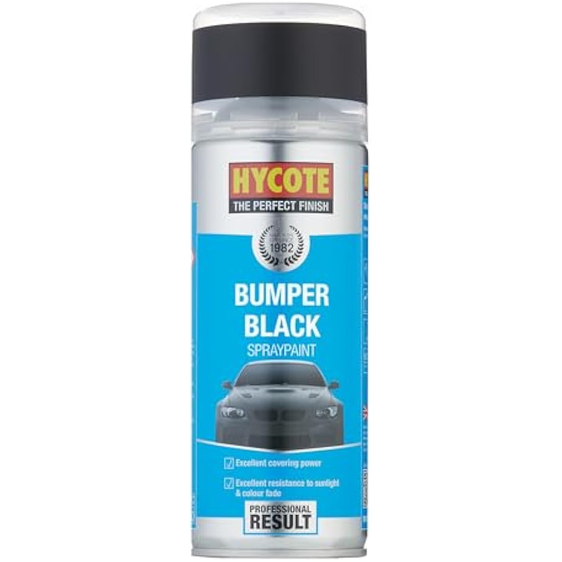 Hycote Bumper Aerosol Car Spray Paint, Black, 400 ml