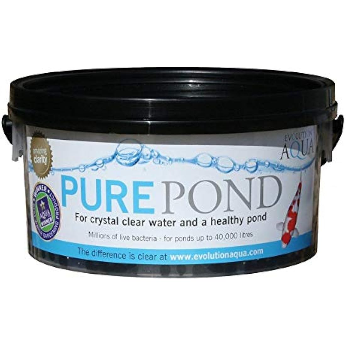 Evolution Aqua Pure Pond – Beneficial Bacteria for Ponds | Pond Bacteria Treatment & Healthy Water Maintenance for clear pond | Aids biological filtration and Fish Safe Pond Equaliser | 2000ml