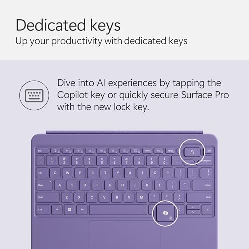 Microsoft Surface Pro Flex Keyboard with Slim Pen | Black | 2-in-1 Alcantara® Keyboard for Surface Pro Windows 11 Copilot+ PC