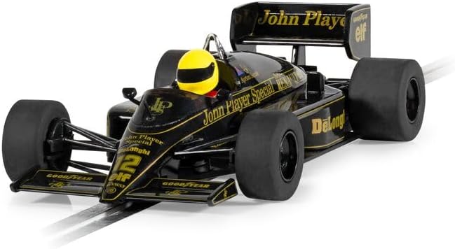 Scalextric Cars - C4529 Lotus 98T - Ayrton Senna - Toy Slot Car for use Race Tracks or Set - Small Kids Gift Ideas for Boy/Girl Ages 3 Accessories, Black