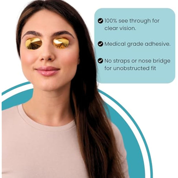 50 Pairs(100Counts) Disposable Sun Bed UV Protection Tanning Eye Gold Sticker Cones