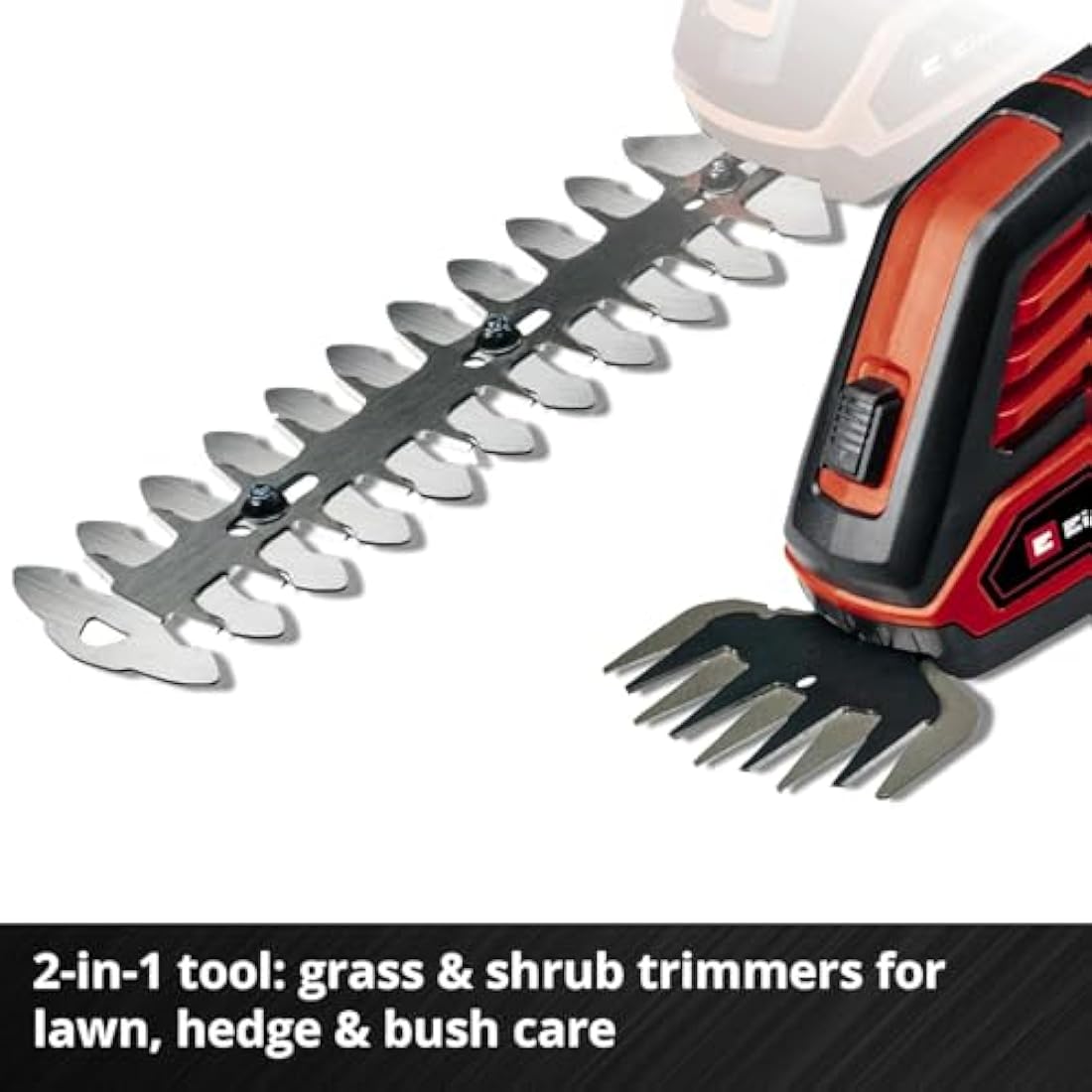 Einhell Power X-Change 18V Cordless Electric Shears - 2 Blade System For Cutting Grass, Brushes And Shrubs - GE-CG 18/100 Li Solo (Battery Not Included)