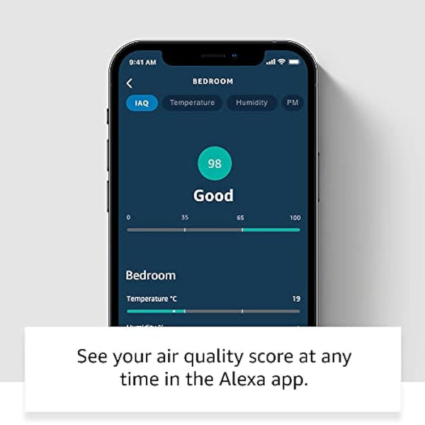 Amazon Smart Air Quality Monitor (Newest gen) | Know your air, Works with Alexa