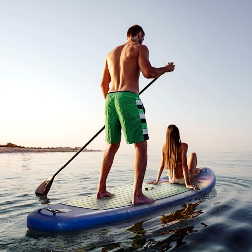 Portal Stand Up Paddle Board, 10'6x33 x6 Inflatable Paddle Boards with SUP Accessories Including Carry Bag, Hand Pump, Paddle, Leash, Fin, Repair Kit, Waterproof Phone Case