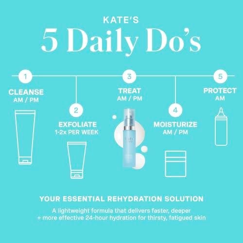 Kate Somerville HydraKate Recharging Hydration Serum - Instant Hydration with Hyaluronic Acid, Fast-Acting Skincare Formula, Glow-Boosting Serum, 30ml