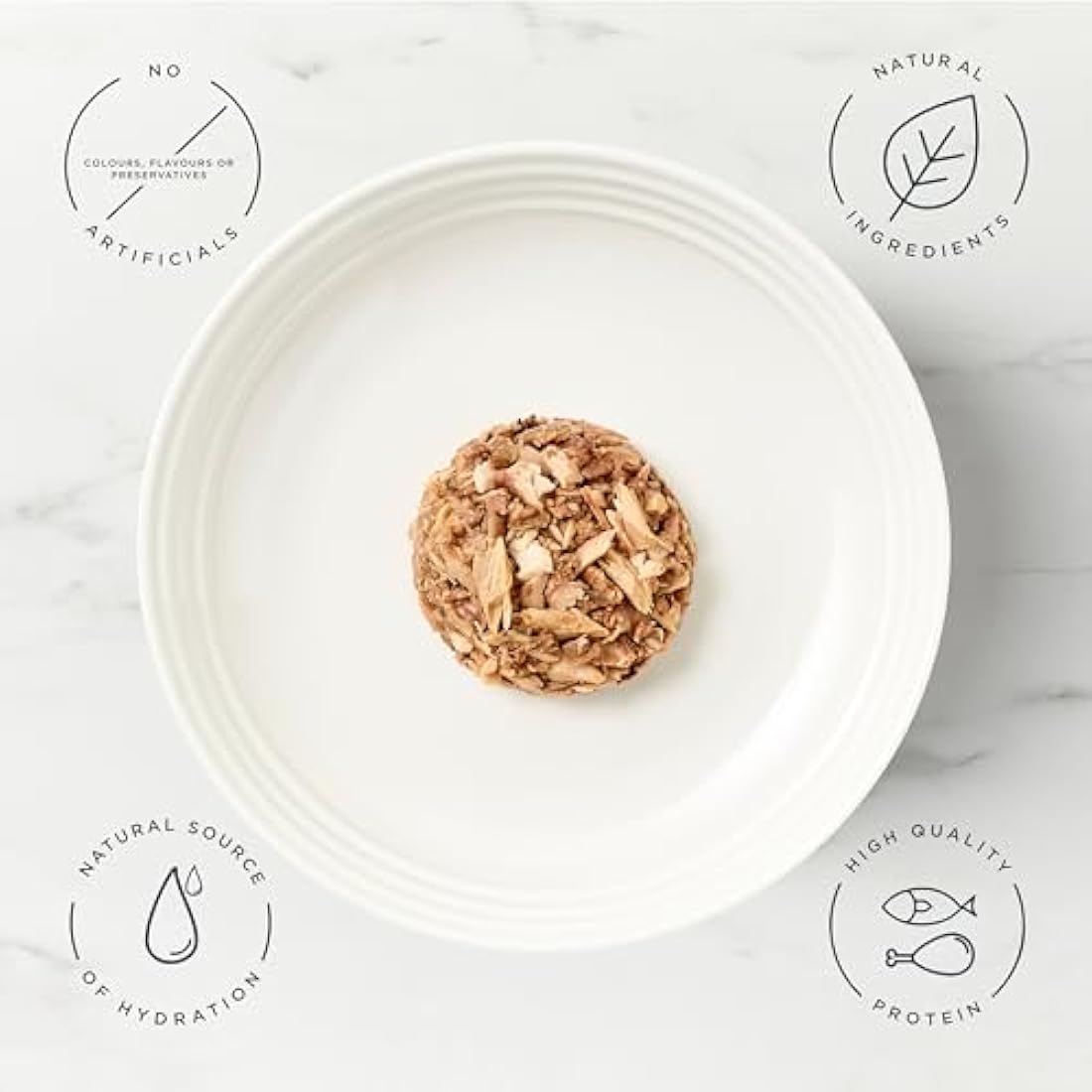 Encore Natural Wet Cat Food, Multipack Tuna with Fish Selection in Jelly 5 x 50g Pouch, Pack of 4 (Packing May Vary)