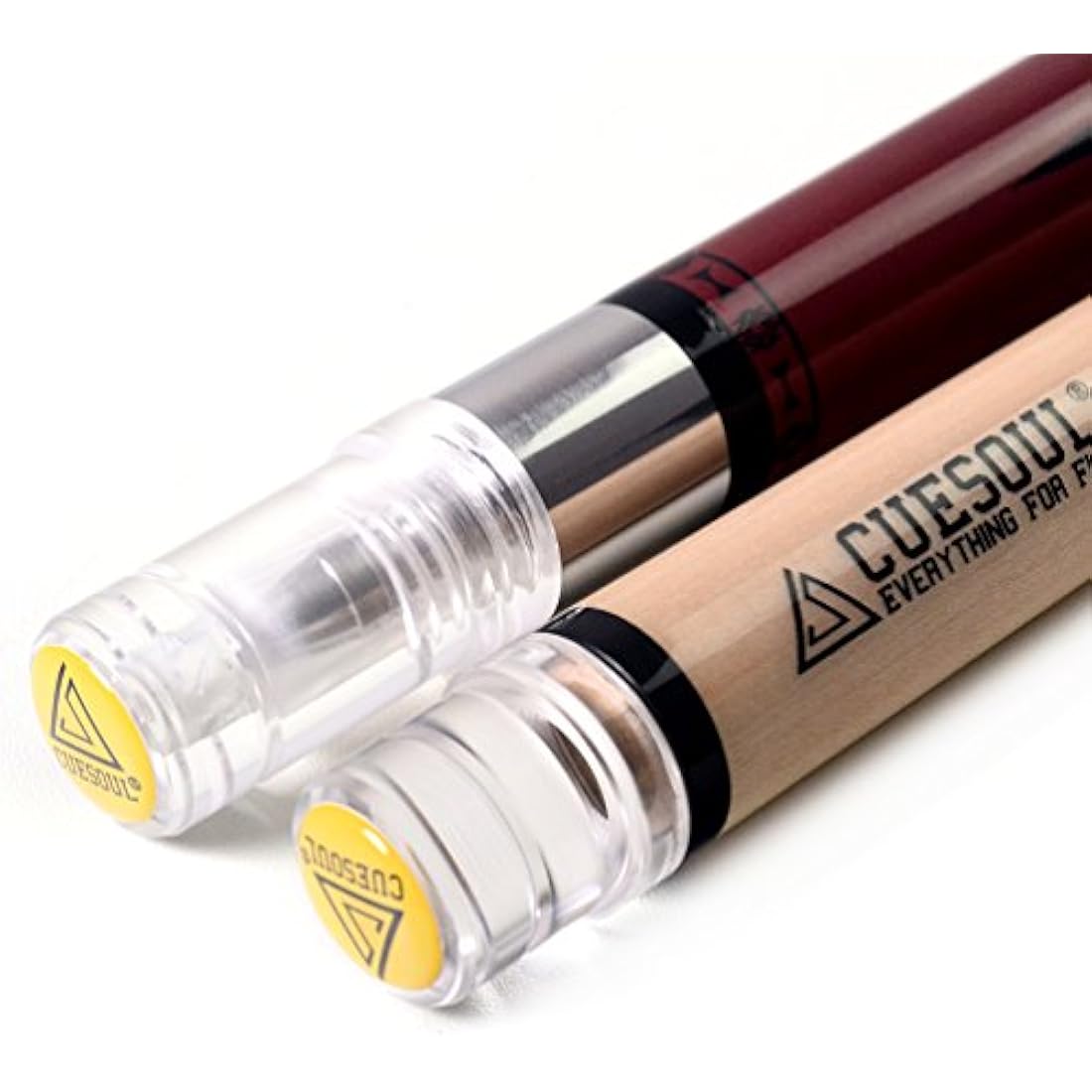 CUESOUL 58 Inches 19oz Joint Pool Cue Stick Billiards Premium Canadian Maple Pool Cue, Multi-layered Tip, 11.5/12.75mm Billiards Pool Cue Set Accessories