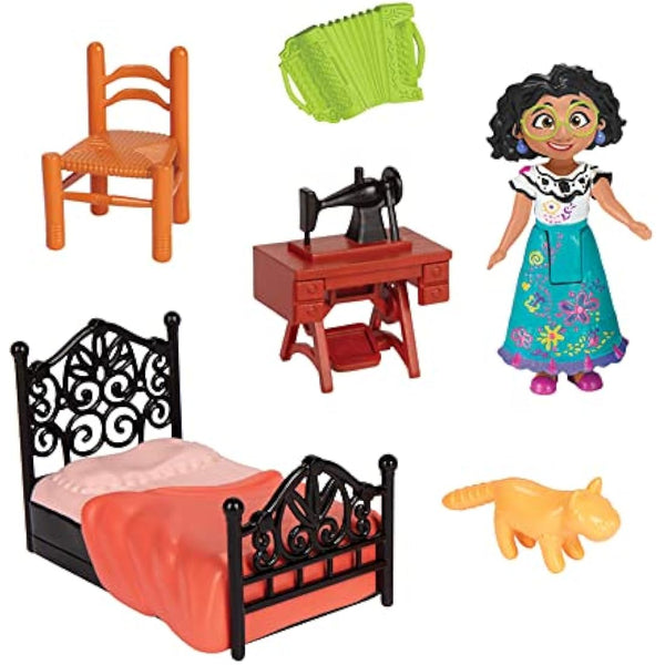 Disney Encanto Mirabel Bedroom Playset, Interactive Playset Includes Step and Surprise Feature, Singing Bed and 5 Accessories For Added Play, Mirabel Doll Included!