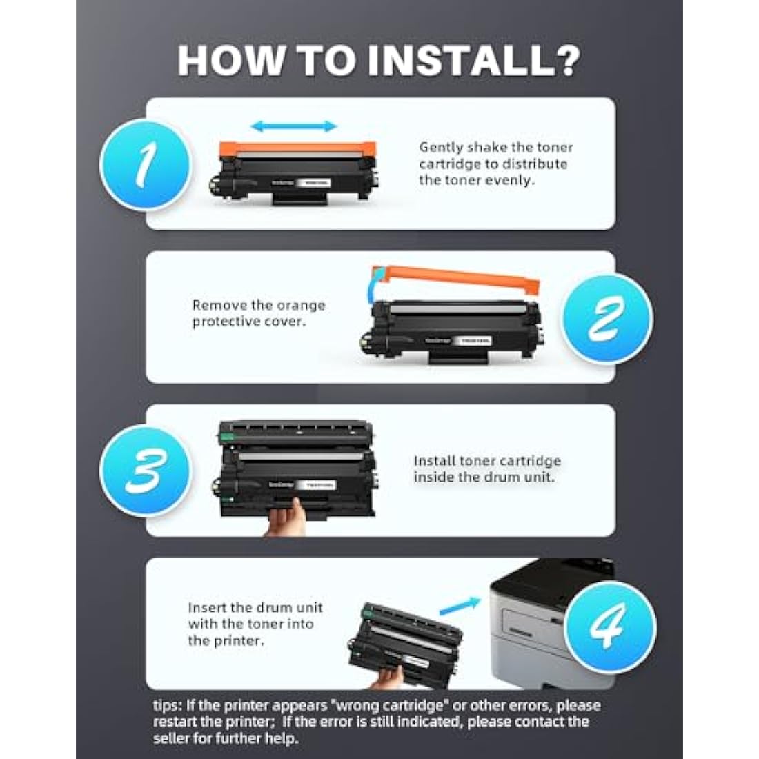 INK4U TN2510XL Toner Compatible with Brother TN-2510XL TN2510 for DCP-2620DW DCP-L2665DW DCP-L2660DW HL-L2400DW HL-L2445DW MFC-L2835DW MFC-L2800DW MFC-L2860DW (1Black) ,3000 Pages