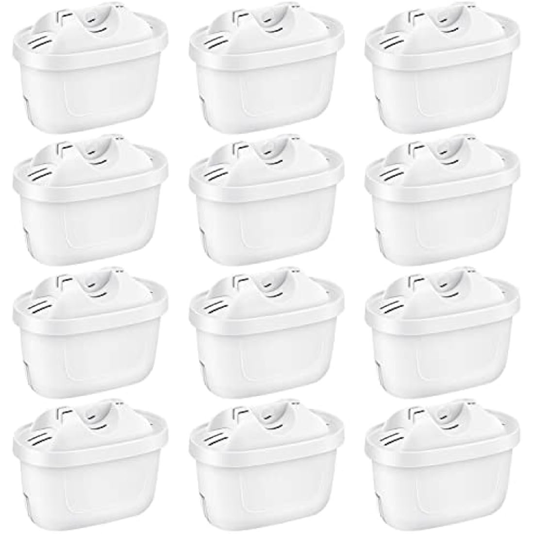 12 Pack of Water Filter Cartridges Compatible with Brita Maxtra+, Brita Style, Mavea Elemaris XL Water Tank