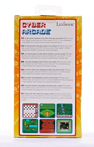 Lexibook, Power Cyber Arcade®, 300 Games Portable Game Console, JL3000