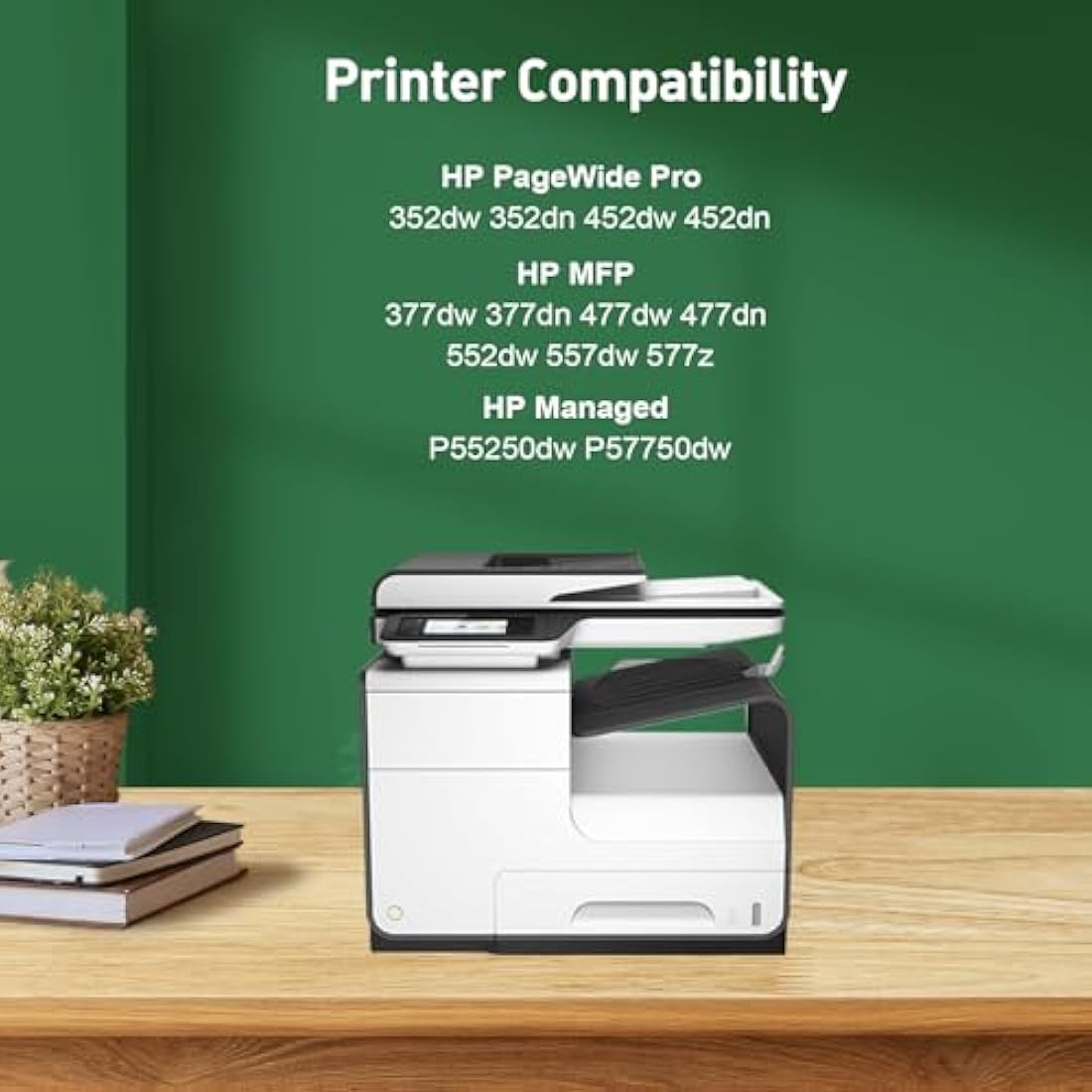 KINGJET 913A Ink Cartridges for HP 913A 913 Ink Multipack for PageWide Pro 377dw 377dn 477dw 477dn 352dn 452dn MFP 477dw 552dw 577dw Managed MFP P55250dw P57750dw (Black Cyan Magenta Yellow)