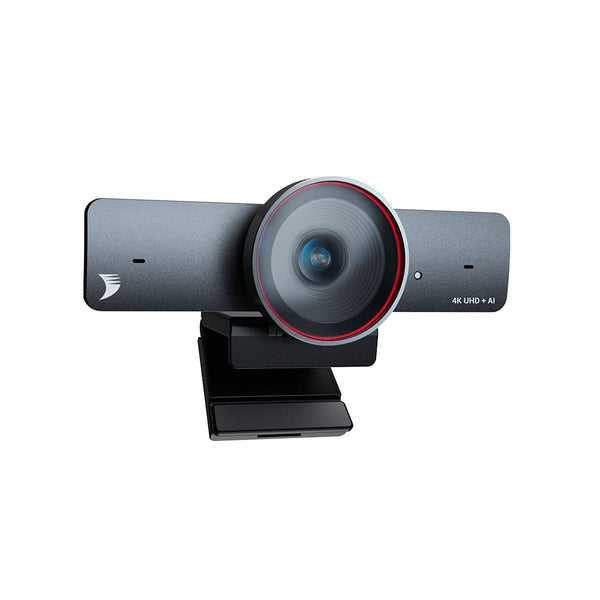 WYRESTORM 4K Conference Webcam with AI Tracking, Auto Framing, 120° Wide Angle, 90fps, 8X Digital Zoom, ePTZ, Dual Mics, Conference Room Webcam for Video Call, Remote Education, HD Live Streaming