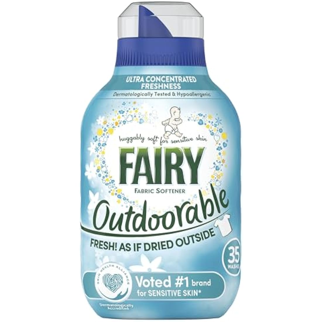 Fairy Outdoorable Fabric Conditioner, 210 Washes, Ultra Concentrated Formula For Sensitive Skin, Dermatologically Tested