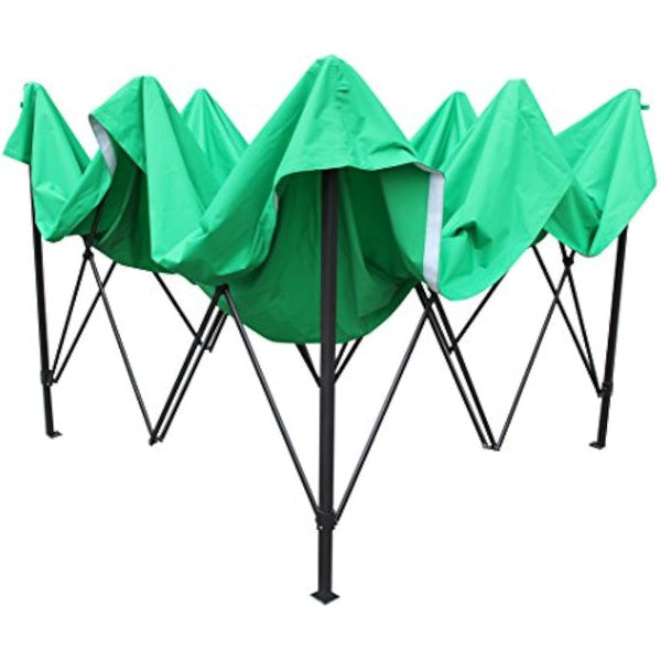 All Seasons Gazebos, Choice Of 5 Colours, 2x2m Heavy Duty, Fully Waterproof, Premium Pop Up Gazebo With 4 x Zip Up Side Panels, Carry Bag With Wheels and 4 x leg weight bags (Bright Green)
