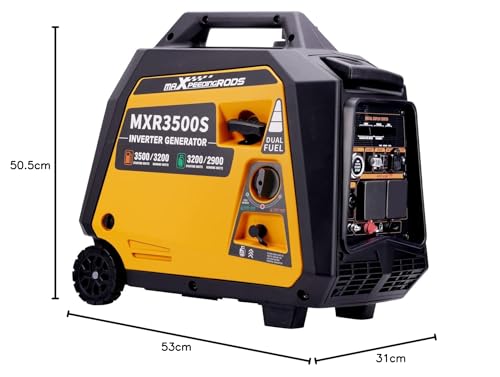 maXpeedingrods 5500W Portable Inverter Generator Petrol Silent Pure Sine Wave Generator for Camping, RV Travel,Home,or Jobsites