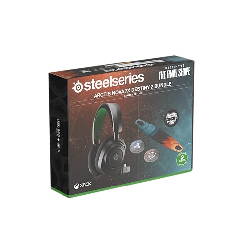 SteelSeries Arctis Nova 7X Wireless Xbox Series X/S Gaming Headset - Neodymium Magnetic Drivers - Dual Wireless Xbox & Bluetooth Audio - 38H USB-C Battery - AI Mic - Supports PS5, PC - Black