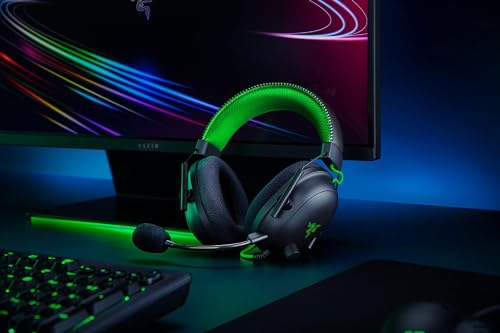 Razer BlackShark V2 Pro (2023) for PC - Premium Wireless E-Sports Headset (HyperClear Super Wideband Mic, TriForce Titanium 50 mm Driver, Bluetooth, Up to 70hrs Battery) White