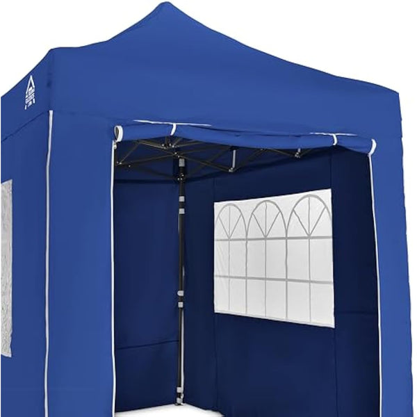 All Seasons Gazebos Heavy Duty, 3x2m Pop Up Gazebo with 4x Fully Waterproof Superior Sides Walls Royal Blue