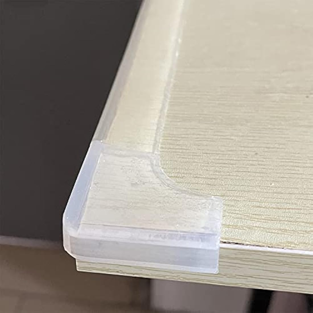 100% Silicone Corner Protector, Baby Proofing Corners Edge Guards, Pre-Tape Adhesive Soft for Kids Safety, Child Table Cabinets Furniture Bumper (8 Counts)