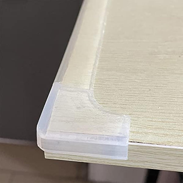 100% Silicone Corner Protector, Baby Proofing Corners Edge Guards, Pre-Tape Adhesive Soft for Kids Safety, Child Table Cabinets Furniture Bumper (8 Counts)