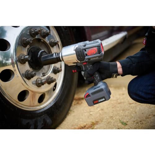 Ingersoll-Rand W7172-K22B-EU Impact Wrench, 3/4 Inch 20V Cordless Impact Wrench, 2X BL2022 Li-Ion Batteries 5.0 Ah + Charger Kit (UK Plug) in Case