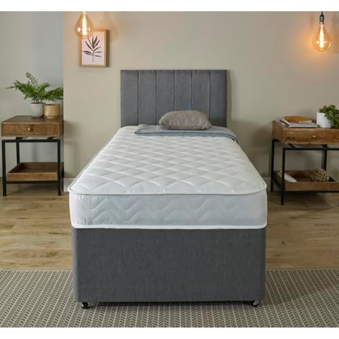 eXtreme comfort ltd Flame Essentials European Single Mattress (90x200cm) | Foam-Free Bonnell Spring | Cooltouch Breathable Cover | Plush Comfort Support | 18cm Deep Value Mattress | UK Made