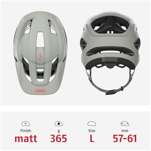 ABUS CliffHanger MTB helmet - bike helmet for demanding trails - with large ventilation openings & TriVider strap system - for men and women