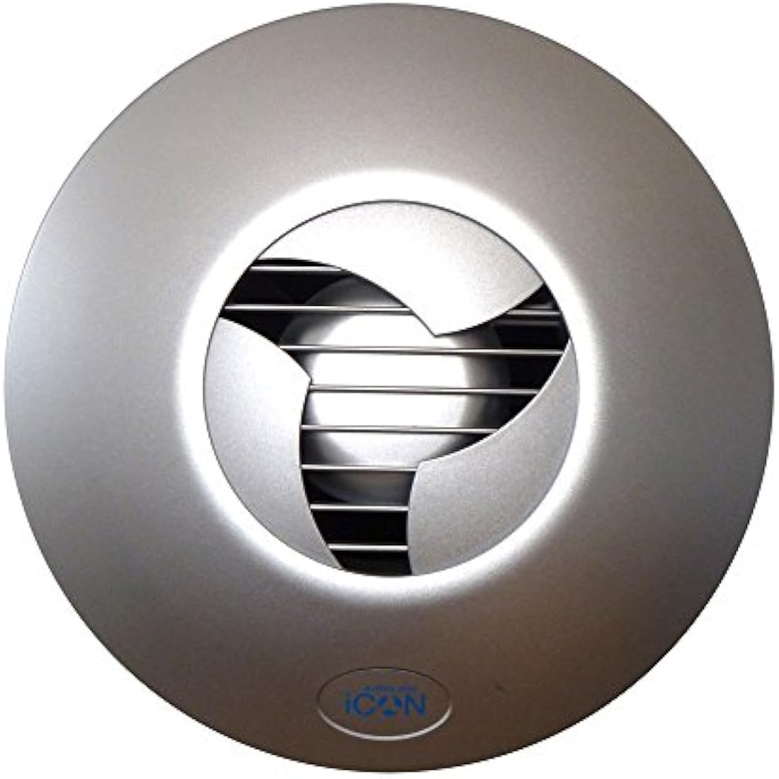Airflow iCON 15 Fan Cover in Elegant Silver – Designer Look for Bathrooms – Fits iCON 15 Extractor Fan