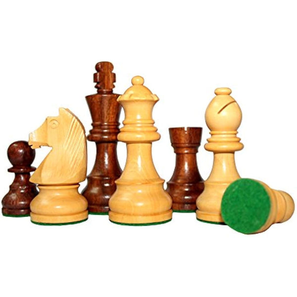 StonKraft 21" X 21″ Collectible Acacia Wood Chess Game Board Set+Wooden Crafted Pieces