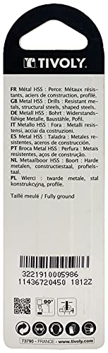 Tivoly 11436720300 TX Metal Drill Bit Diameter 3.0 mm Pack of 2