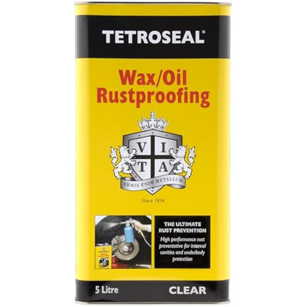 Tetroseal Waxoil Car Rustproof Clear Car Rust Proofing 5L