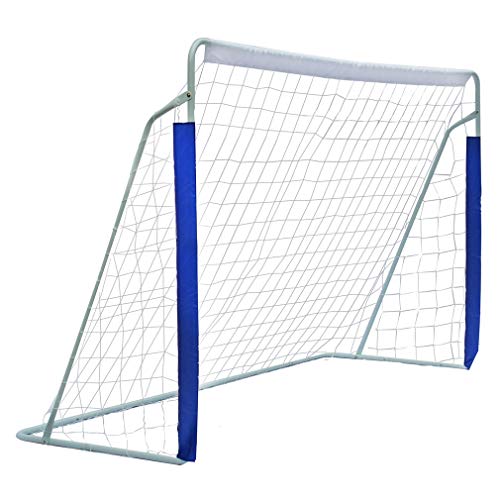 FUNJEPE 8ft Portable Steel Soccer/Football Goal Outdoors Garden Training with Rot-Proof Football Net and Carry Bag