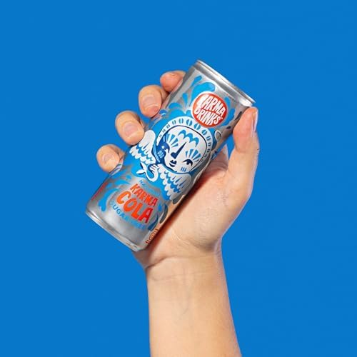Karma Drinks Sugar Free Karma Cola (250ml x 24 Cans Soft Drink) - Gluten Free Soft Drinks, Natural Ingredients, FairTrade, Vegan Friendly, No GMO, Carbonated Fizzy Drinks 24 Pack