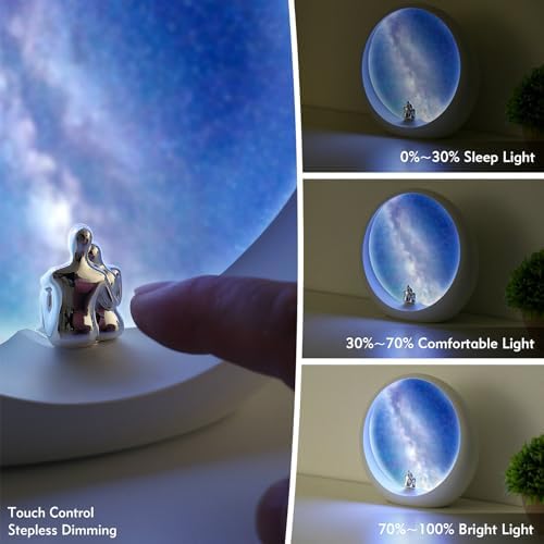 mamre Milky Way Table Lamp Gift Unique Dimmable Galaxy Night Light for Anniversary Birthday Valentine's Day Christmas