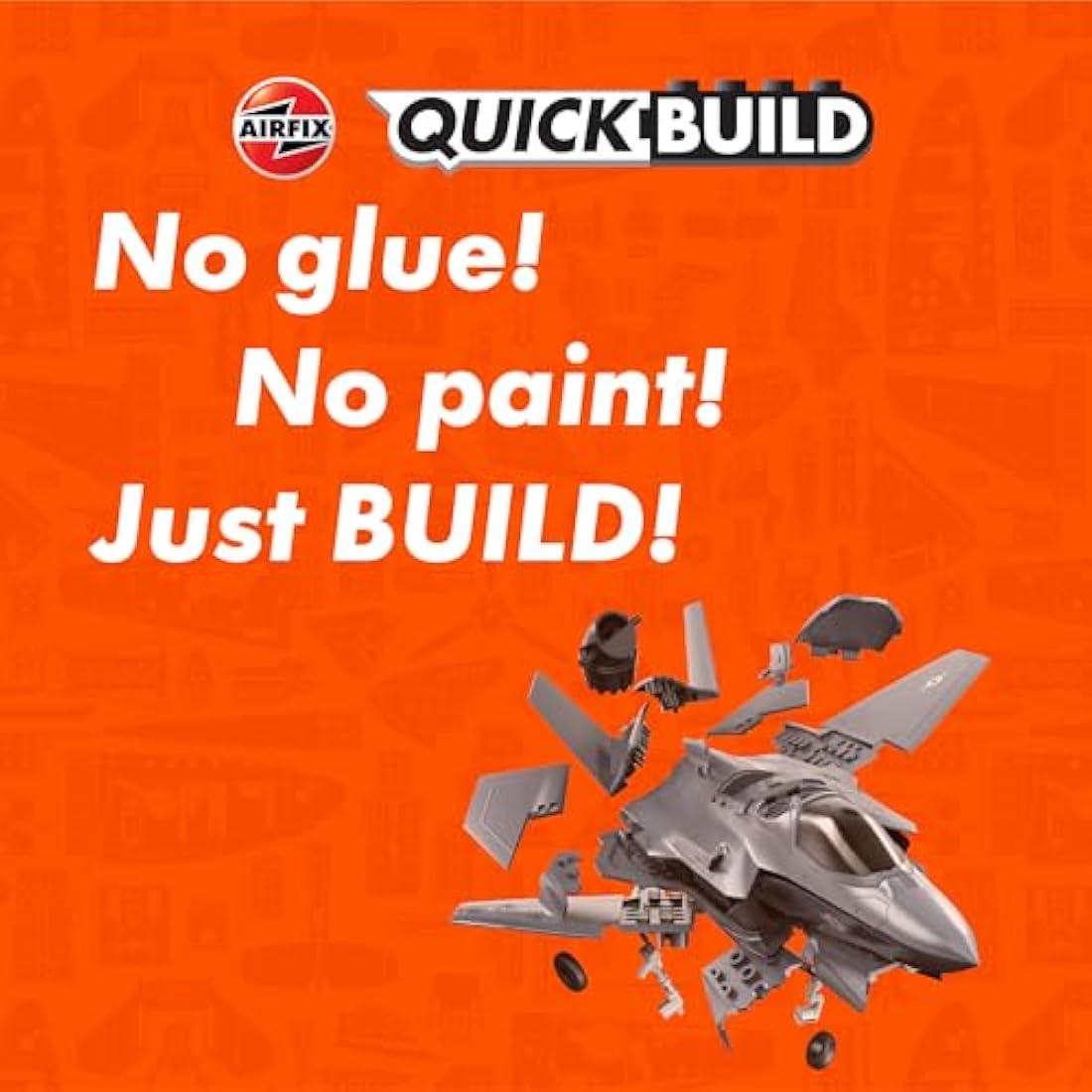 Airfix QUICKBUILD F-35B Lightning II Model Building Kit - Fighter Jet Plane Set for Kids 6+