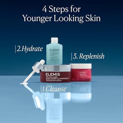 ELEMIS Superfood Midnight Facial Cream & Facial Oil, Nourishing Prebiotic Night Gel Treatment, Moisturising and Hydrating Care with Anti-Oxidant Rich Formula to Plump and Smooth Skin