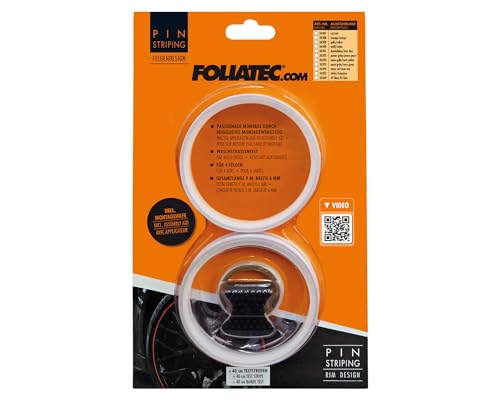 Foliatec FT34388 PIN-Striping rim design orange - Width 6mm: 4x2,15 meter