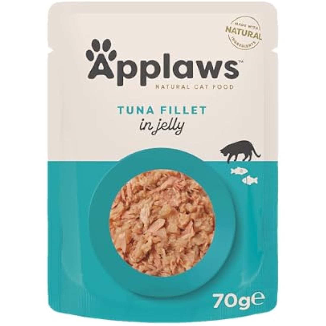 Applaws Natural Wet Cat Food, Tender Tuna in Jelly 70 g pouch (Pack of 16)