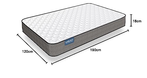 Good Nite Small Double Mattress 4FT Memory Foam Spring Breathable and Medium-Firm Feel Hybrid Mattress Fireproof Fabric Soft and Skin-Friendly 120 x