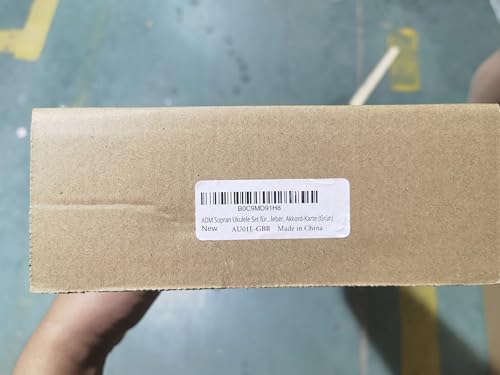 ADM Soprano Ukulele Set for Kids and Beginners, Ukulele Starter Kit with Bag, Clip-On Tuner, Rainbow Strings, Colourful Strap, Plectrum, Fingerboard Sticker, Chord Card (Dark Blue)